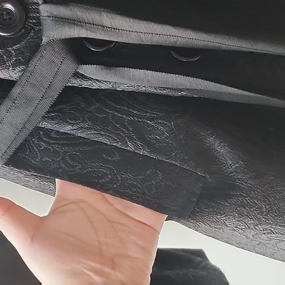 Vintage Brocade Witchy Bubble Sleeve Trench Coat - Picture 4 of 7